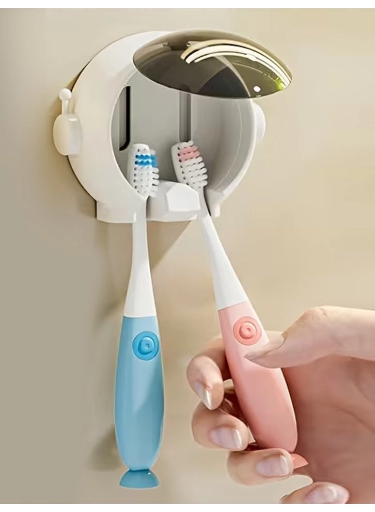 Arabash Astronaut-Shaped Toothbrush Holder - Wall-Mounted