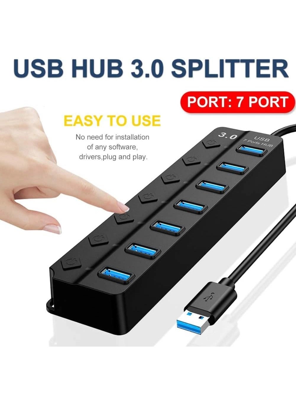 7-Port USB 3.0 Hub