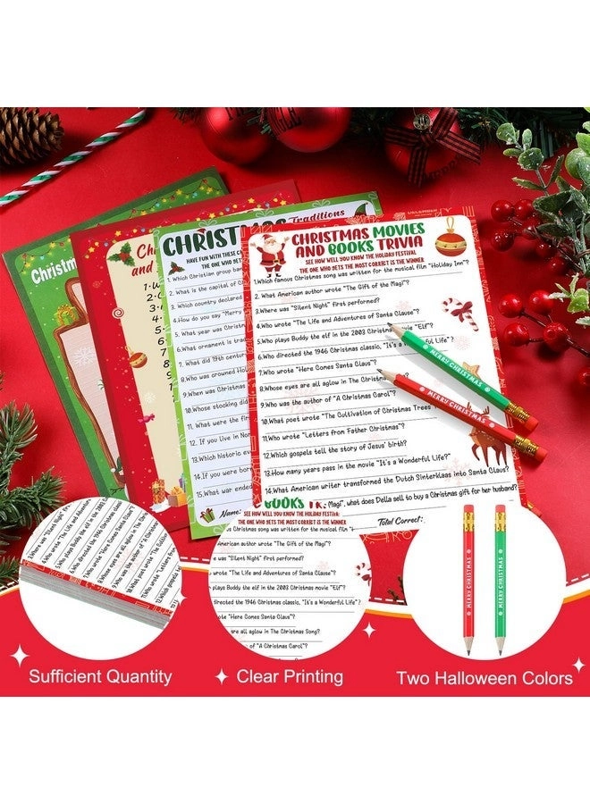 Christmas Trivia Games - Adults 120 Pcs