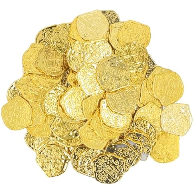 rayihni DOUBLOON FAKE TOKENS - 100 PIECES HALLOWEEN