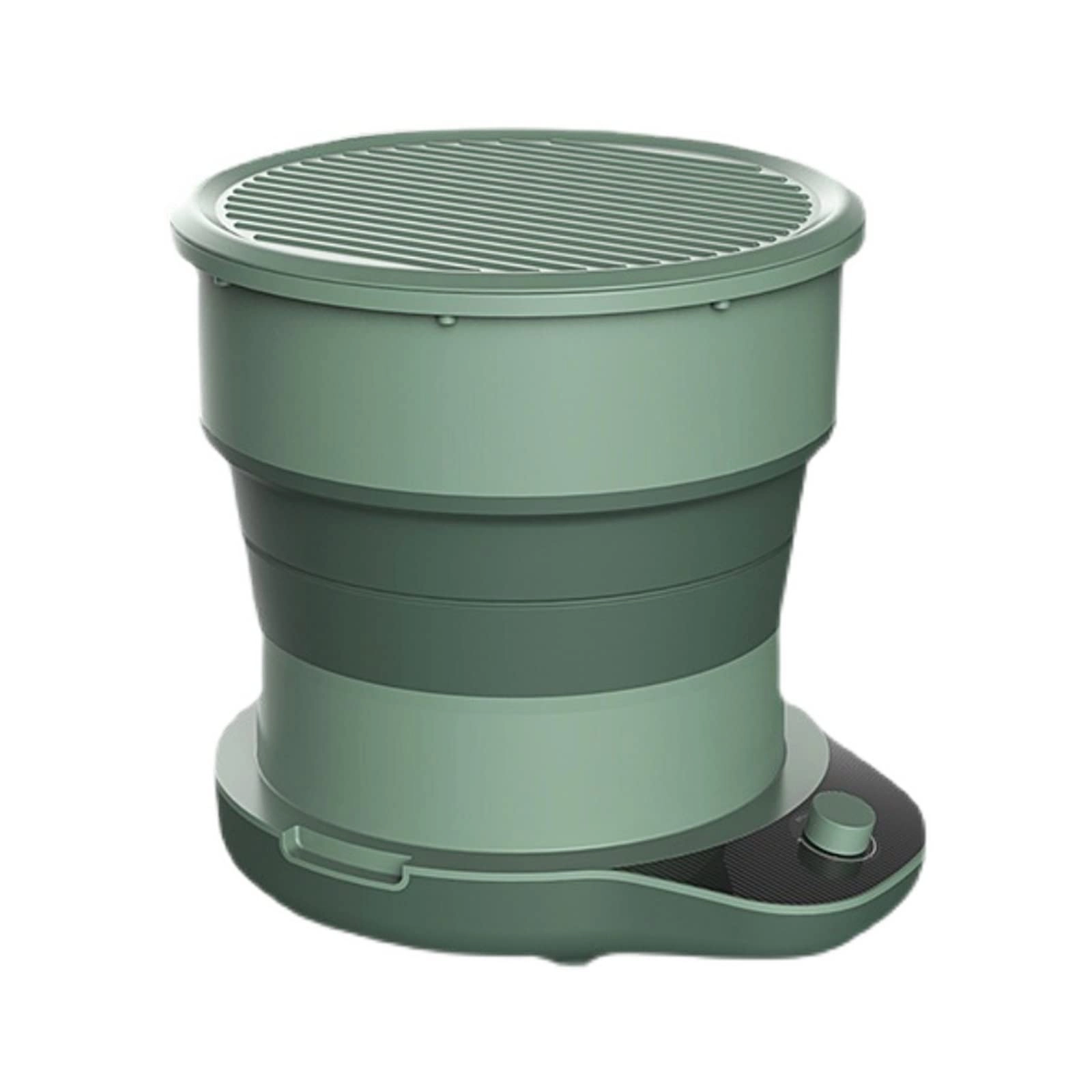 XHTONGSH غسالة قابلة للطي للطي المحمولة, غسالة صفرية اوتوماتيكية, عمل هادئ, الضوء الأزرق, ملابس داخلية غسل الملابس او عنصر صغیر, طاقة ومنطقة (Color : Green)