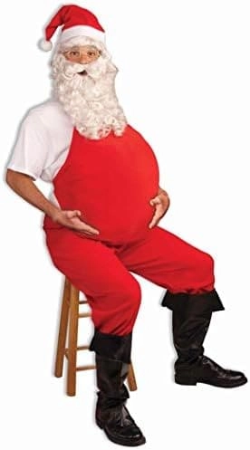 MZA STORES Fake Padded Belly - fiber filled ties at waist and back