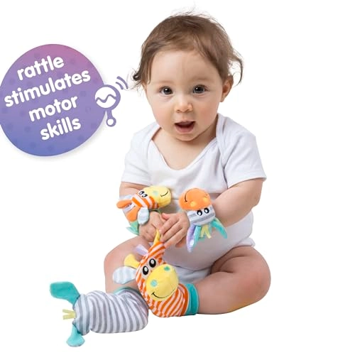 Jungle Wrist Rattle And Foot Finder - 0+Months Plush Jungle