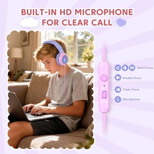 Kids Headphones Wired Headphone