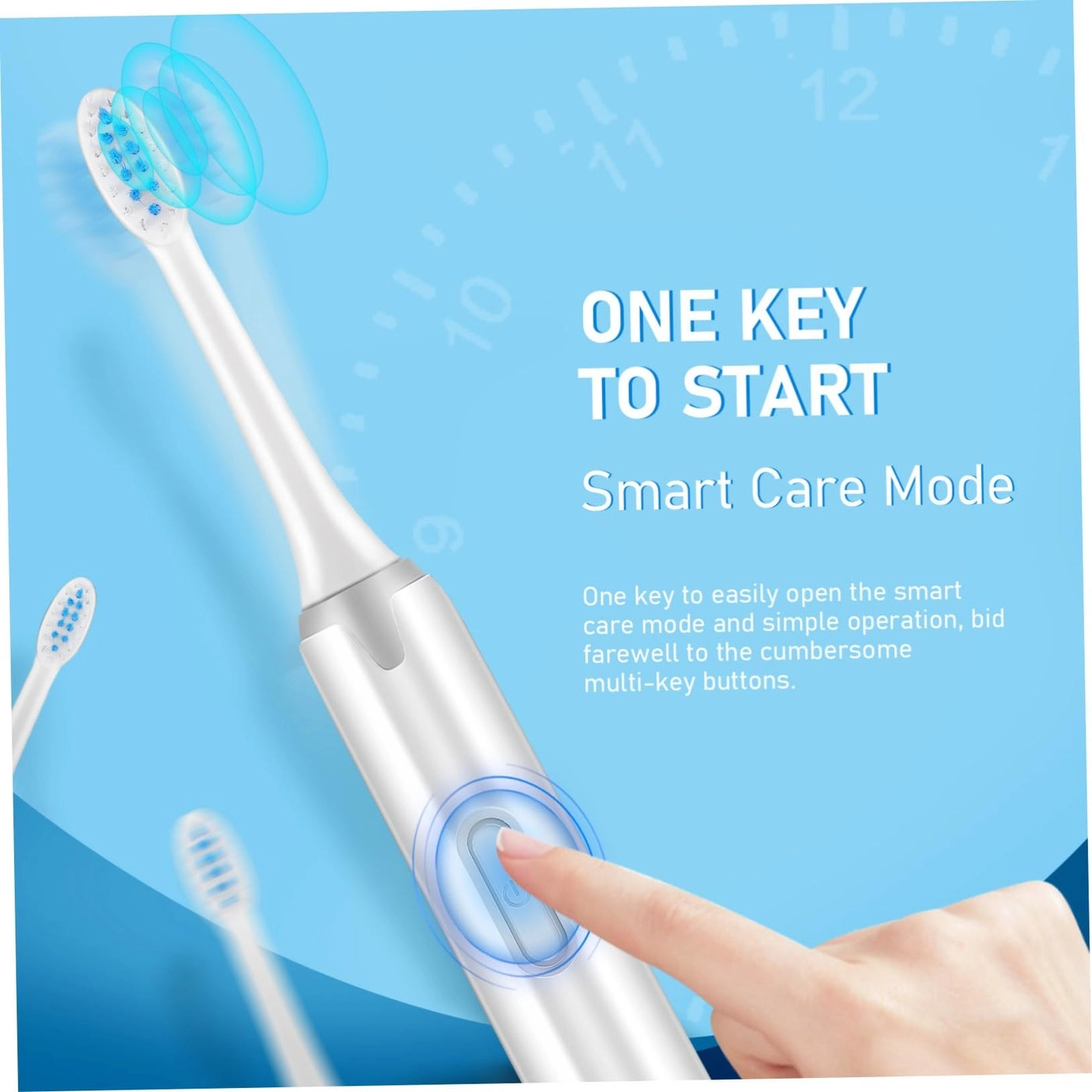 Sonic - Portable Electric Travel Toothbrush White
