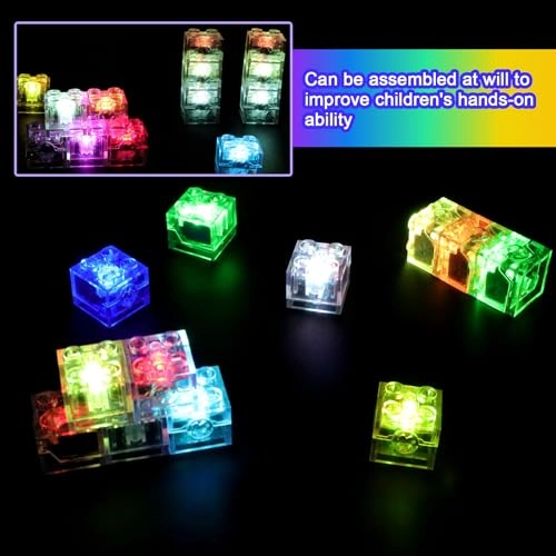 LED Luminous Building Blocks - 12 pcs