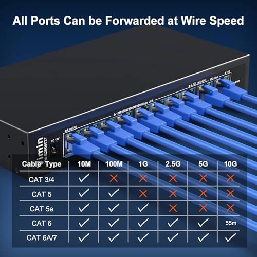 8x2.5G Ethernet(Unmanaged) 10-ports