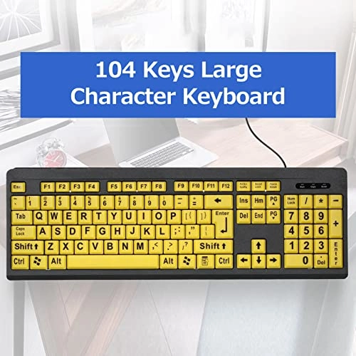 Large Print Computer Keyboard - Wired