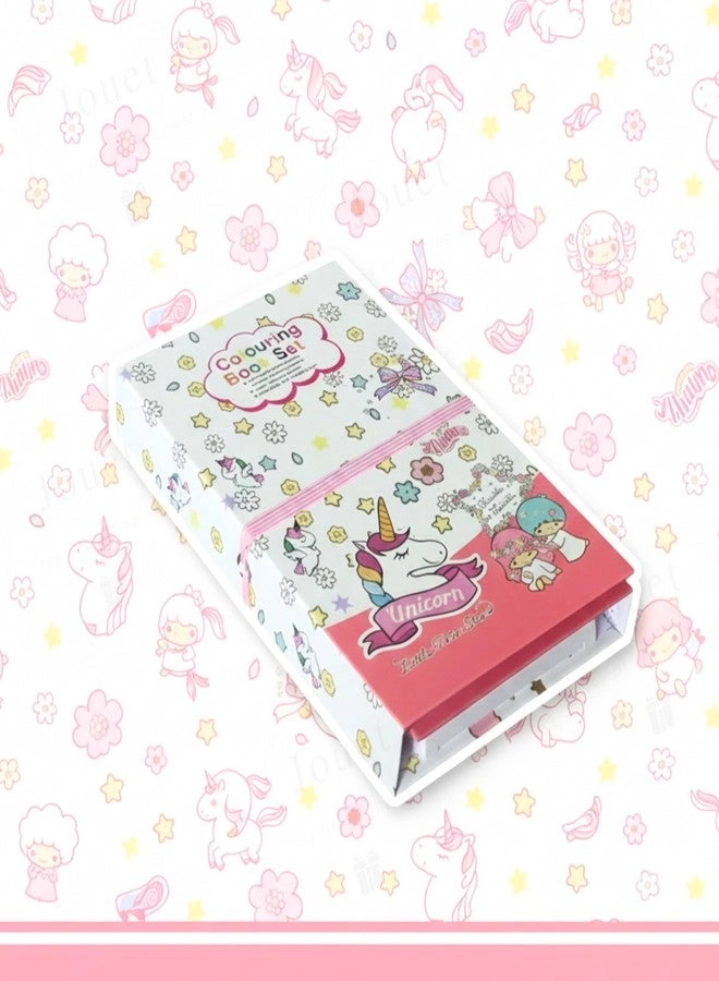 Colouring Book Kit - 8 Colour Pencils