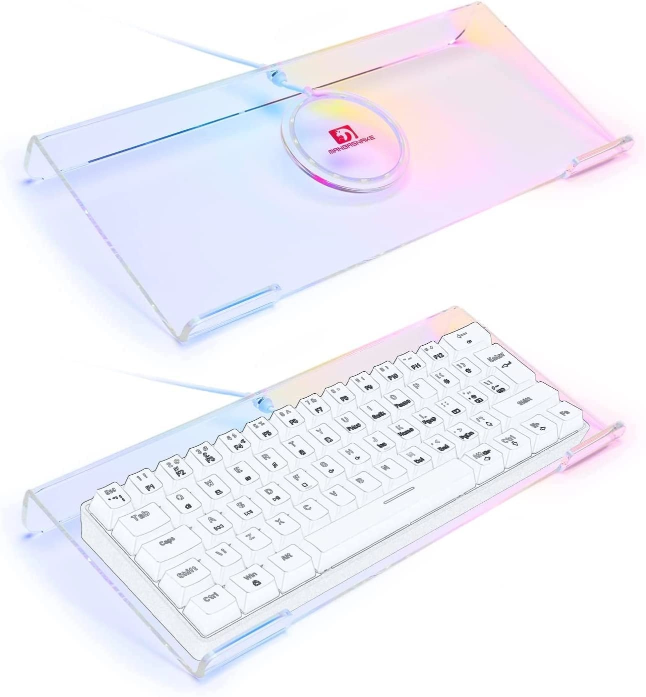 SELORSS Acrylic Computer Keyboard Holder - RF, USB