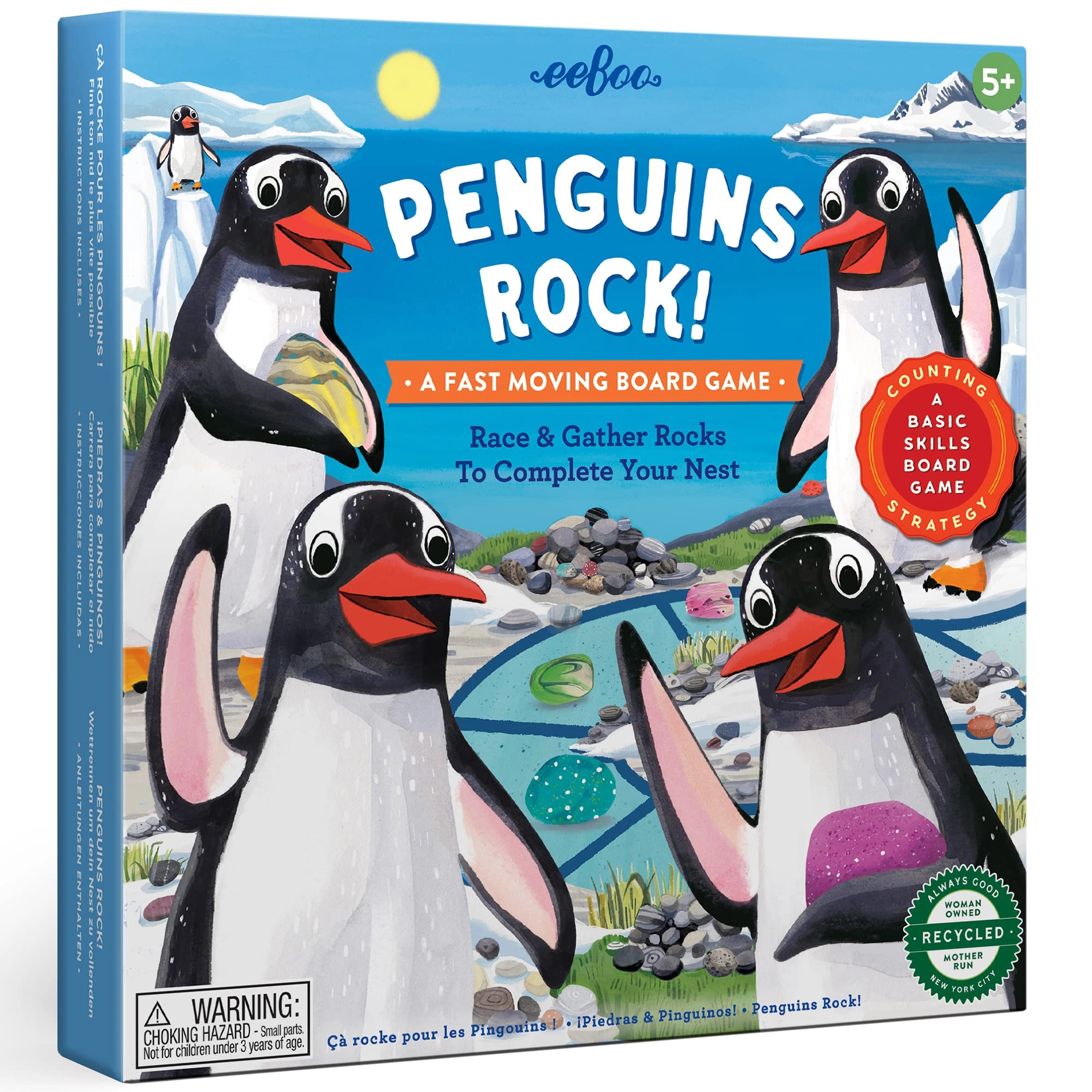 eeBoo Penguins Rock