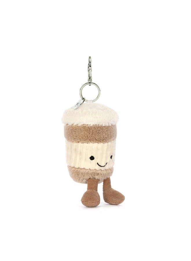 Jellycat Smiling Coffee Cup Keychain