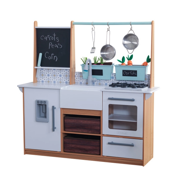 KidKraft Farm to Table Play Kitchen - 18 pcs (DBT-53411)