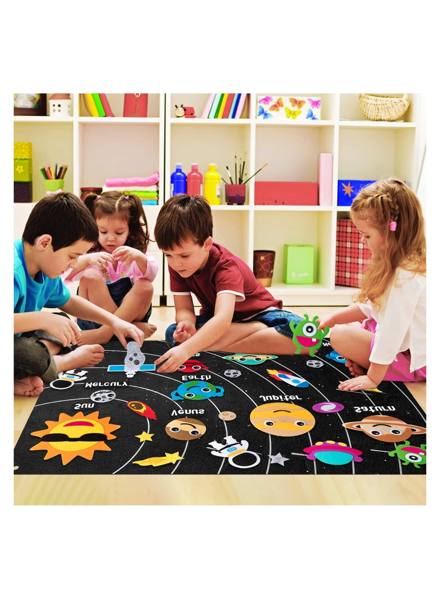 Outer Space Felt Story Board - 30 pieces