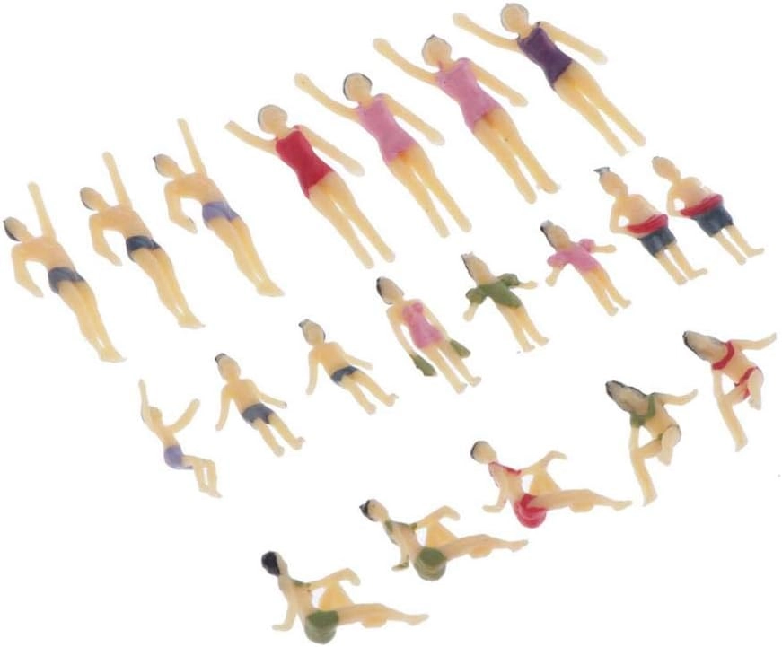 People Figures - 20pcs 1:100 Colorful