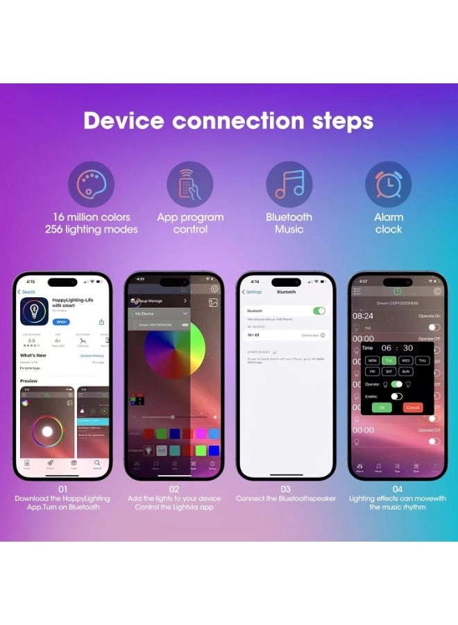 Smart Lamp Bluetooth Speaker - 15W Wireless Charging RGB