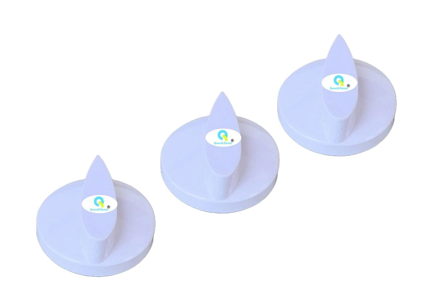 Preethi Mixer Grinder - On Off Knob Regulator Speed Control Switch 3 Units White