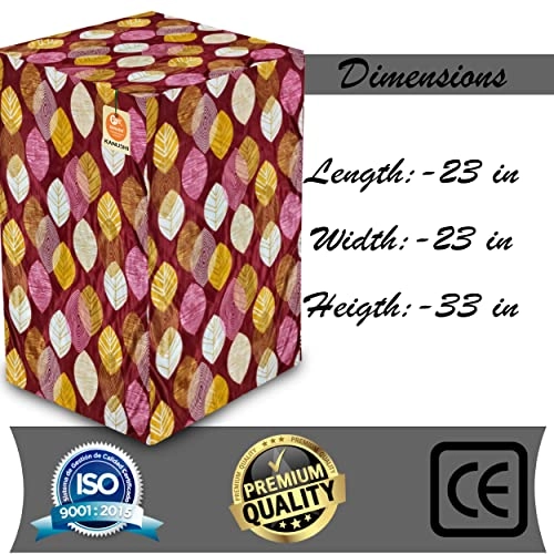 Front Load Washing Machine Cover - Washable Dustproof 23x23x33