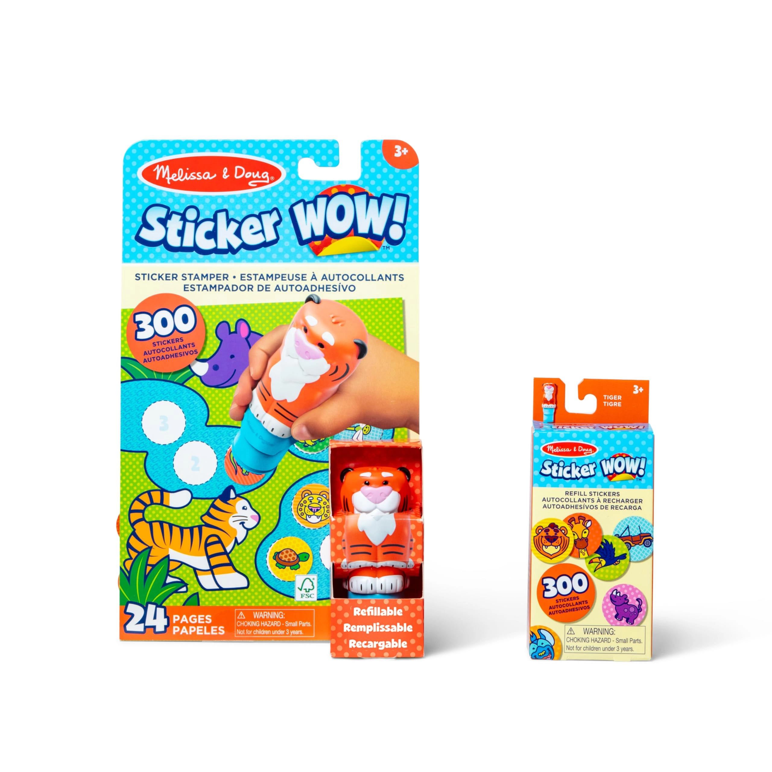 Sticker Wow! Stamper - Tiger + Mini Activity Pad - 24 pages