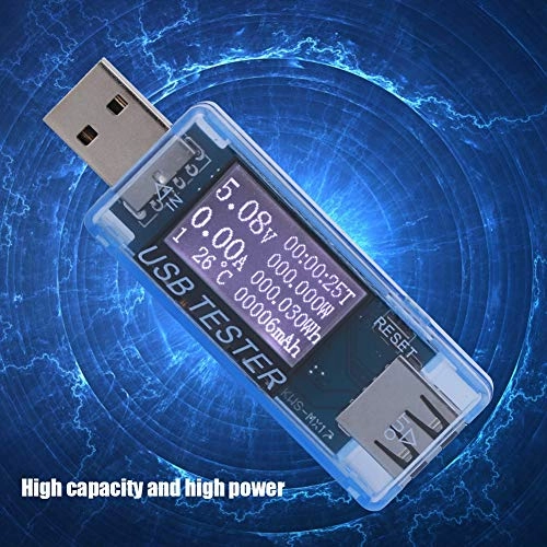Digital USB Voltage Current Meter - 8 In 1 Voltmeter Tester
