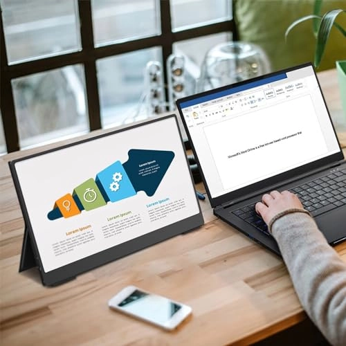 Portable Monitor - XUMIUZIY04t93ml8ro-13 14 Inch 1080P FHD