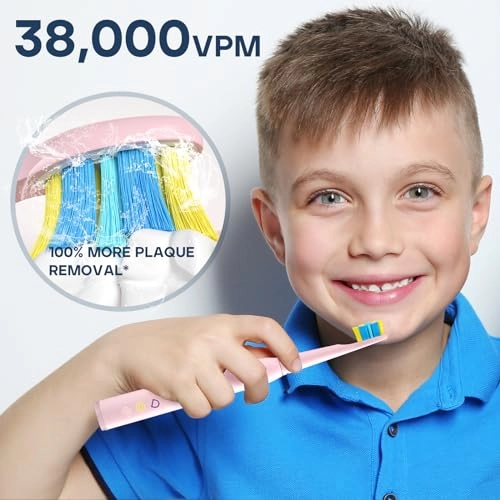 Kids Electric Toothbrush - 8 Brush Heads 5 Modes