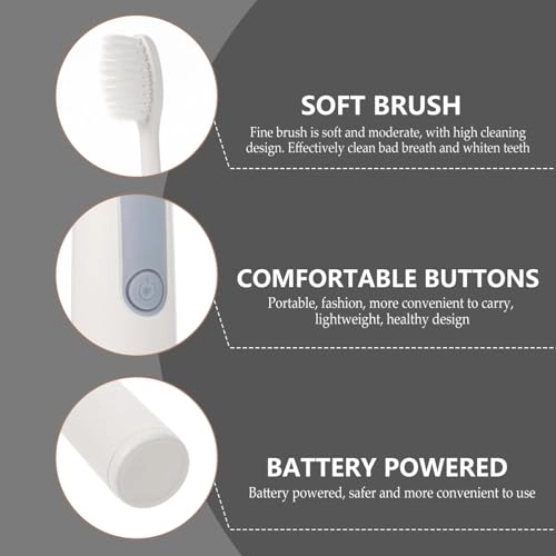 Electric Toothbrush - 1set Soft Bristle Battery Powered