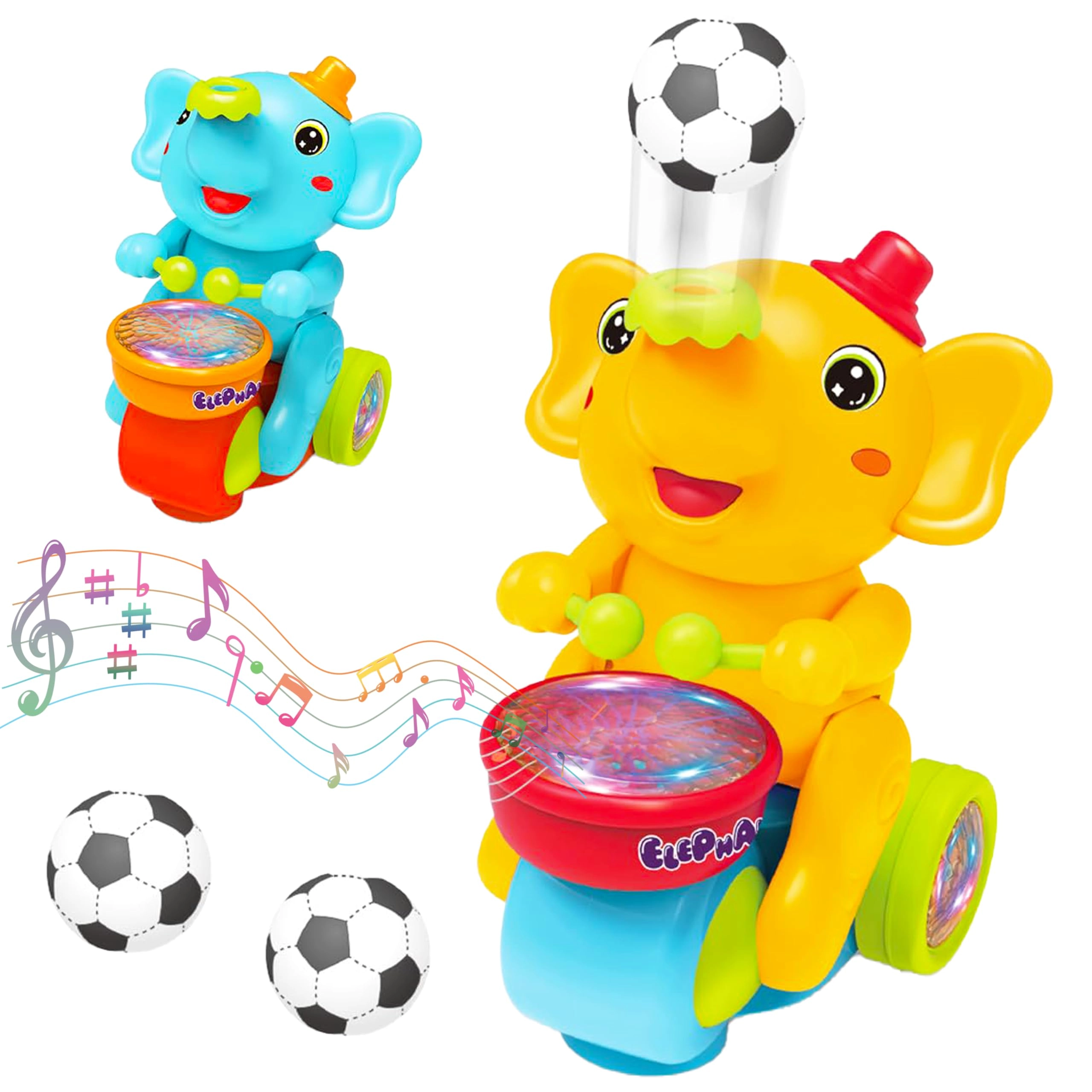 India, VGI VGRASSP Drummer Elephant Levitating Ball Drum - 3 years+