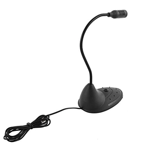 3.5mm Stereo Studio Speech Microphone Mic Stand Mount - Black Small