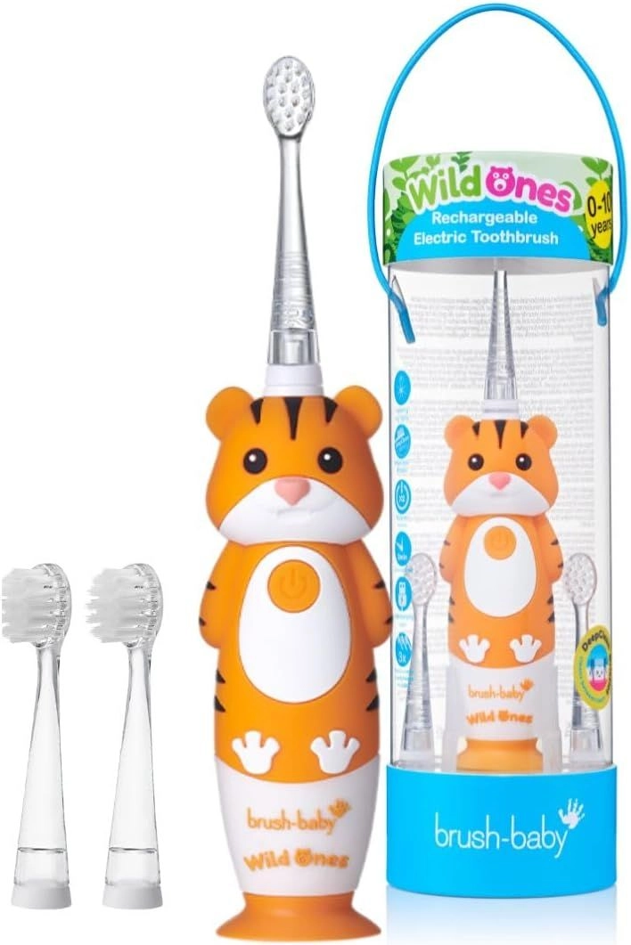 BrushBaby Wild Ones Tiger - Rechargeable Orange