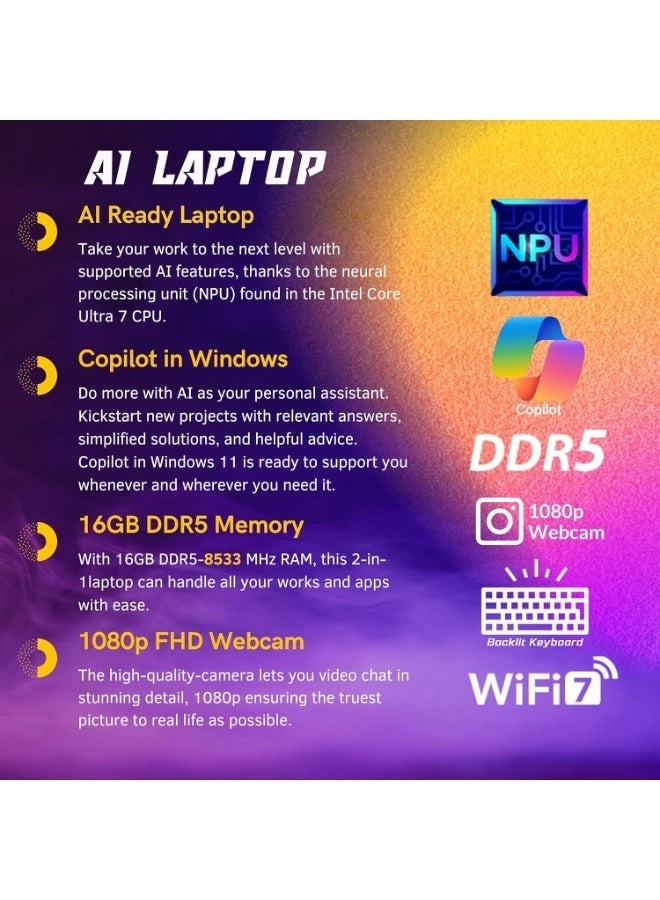 14 Plus 2-in-1 - 14'' Core Ultra 7 256V 16GB DDR5 2TB SSD