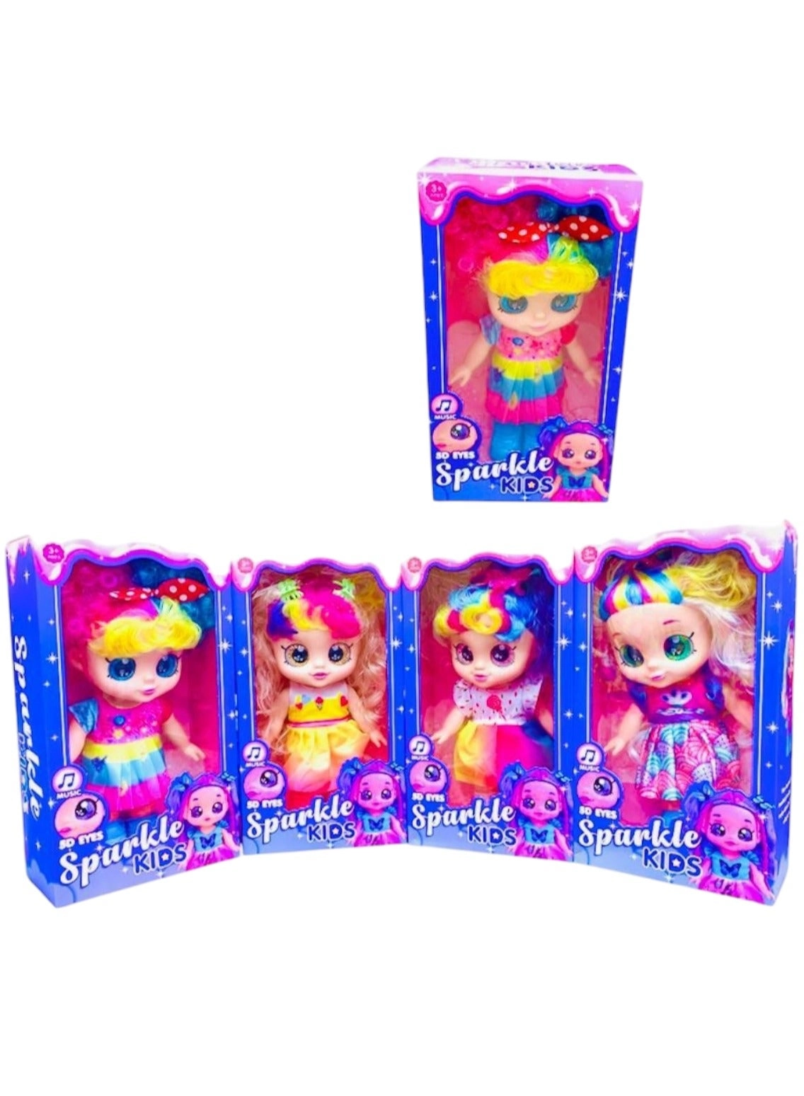 Generic Fashion Doll - Girls Rainbow Hair
