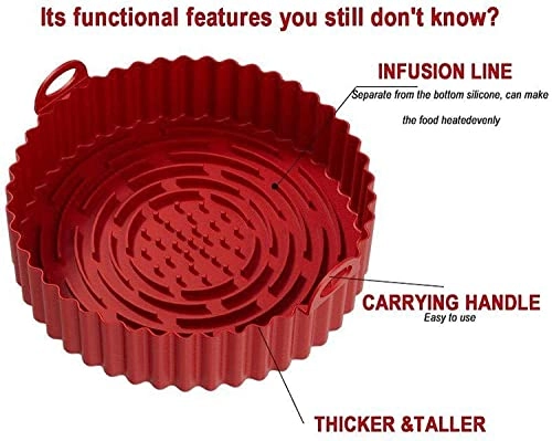 Air Fryer Silicone Liners - food-grade silicone 1 piece