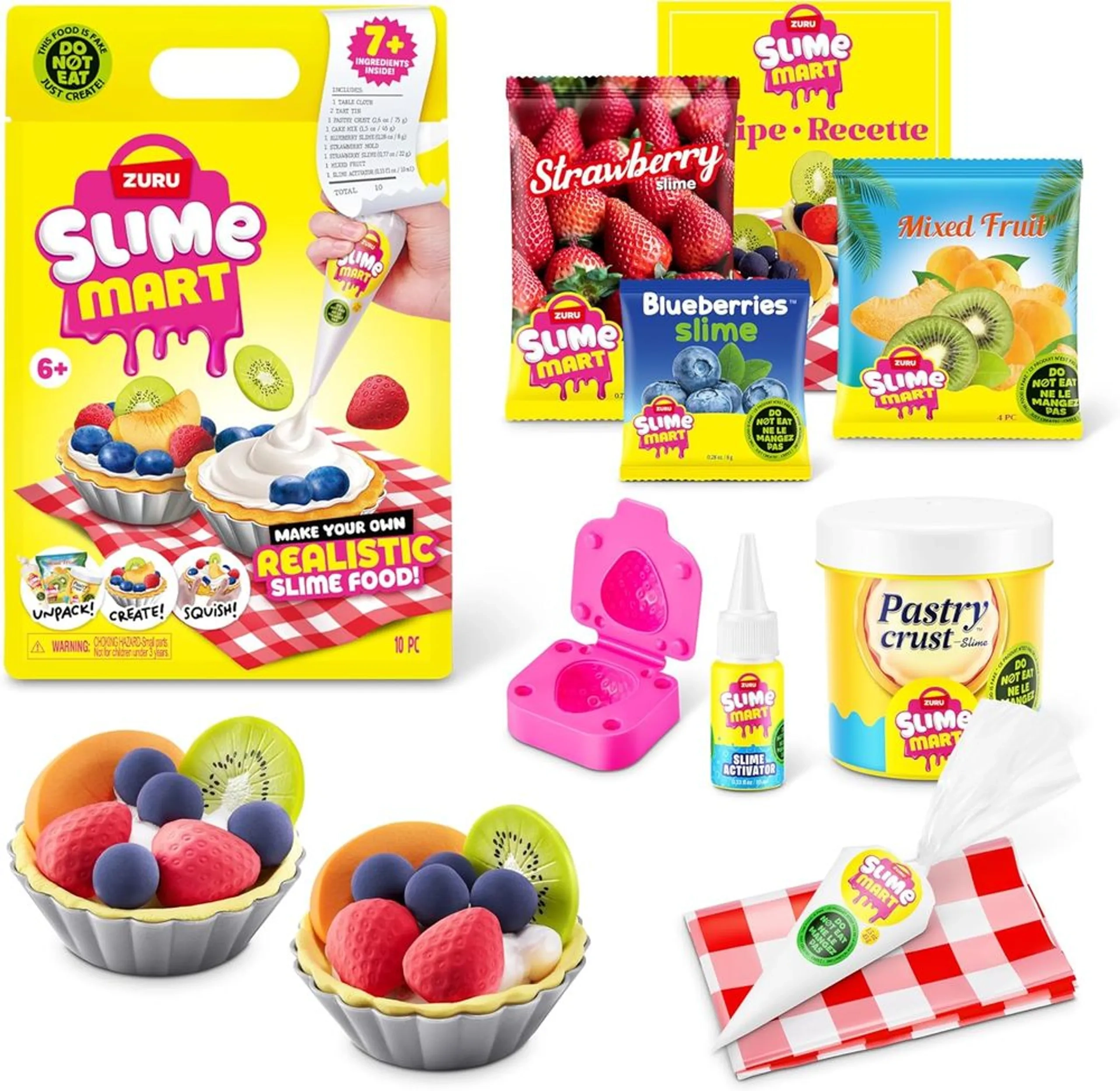ZURU Slime Mart Fruit Tart Kit - 6+ years 10 pcs
