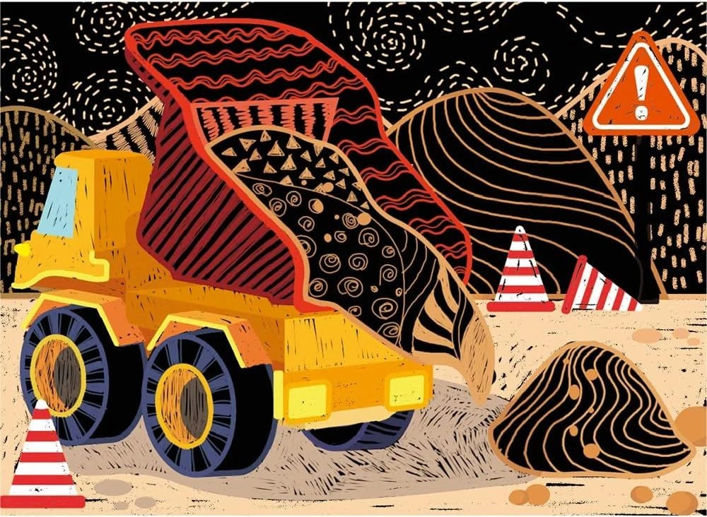 Scratch Art Kit - 8 pieces wooden pen