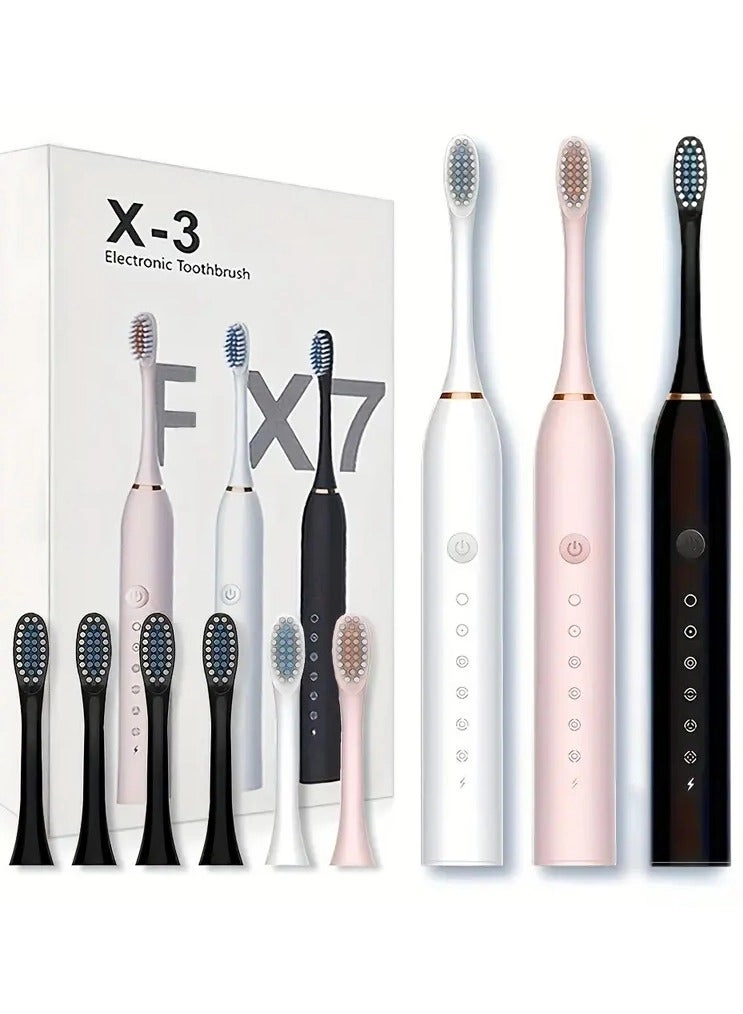 Sonic Electric Toothbrush - 4 Brush Heads 6 Modes