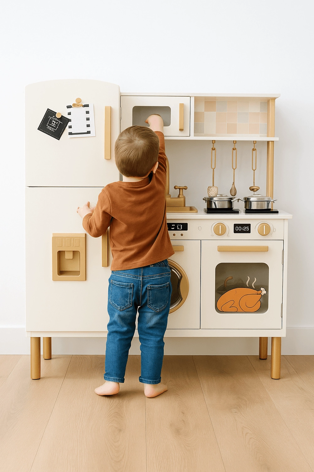 Kitchen Pretend Interactive Play Set - 5 pcs (5551007-W08811)