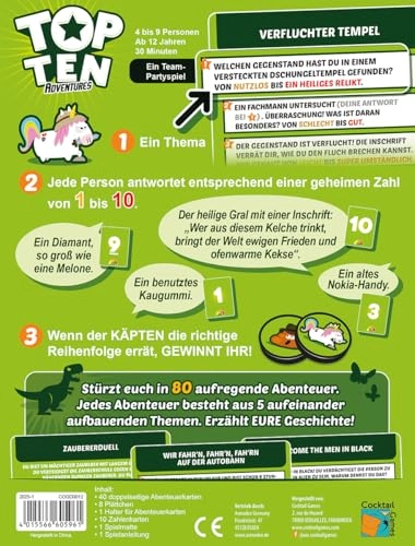 Top Ten Adventures - German 12+ years