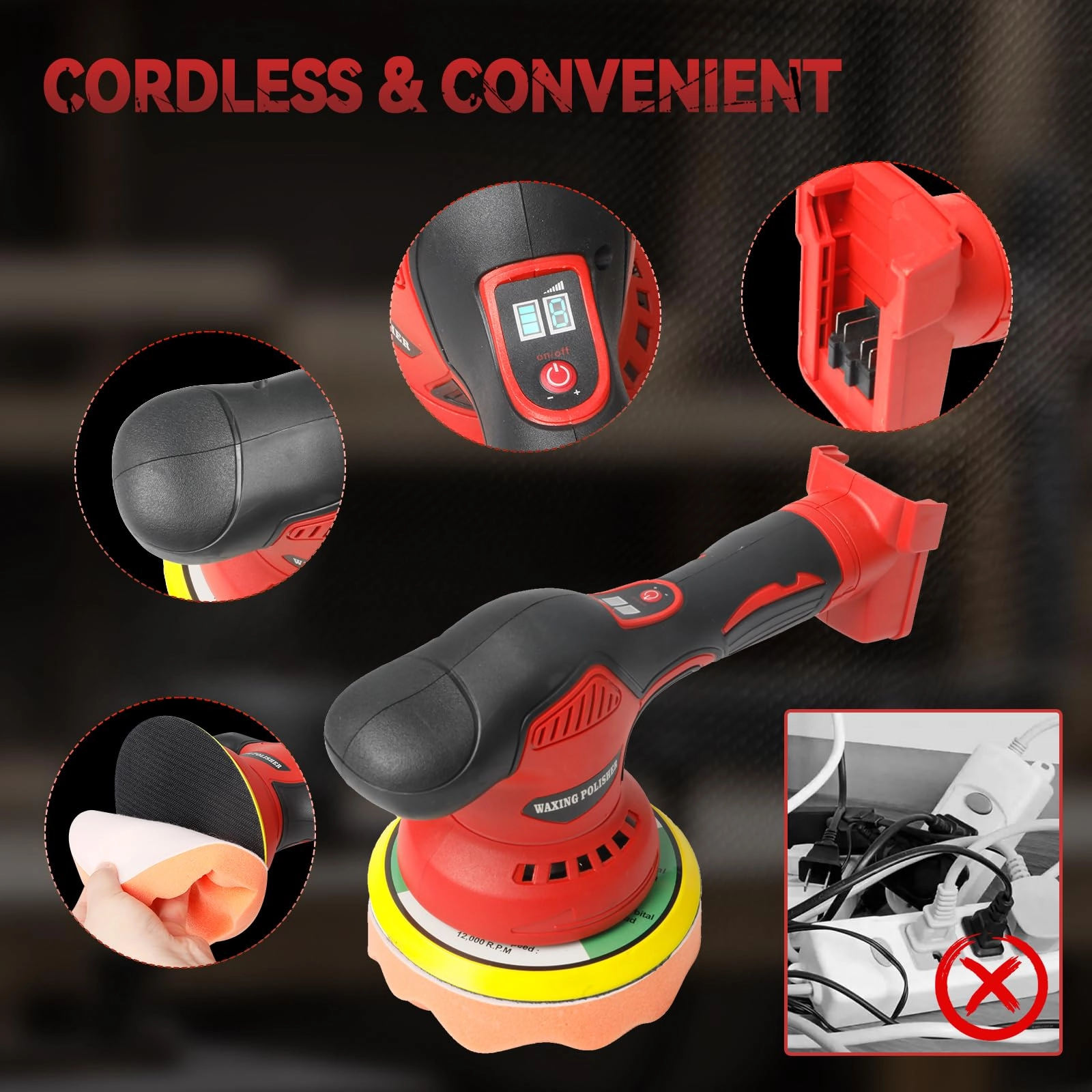 Car Buffer Polisher - 6 Inch