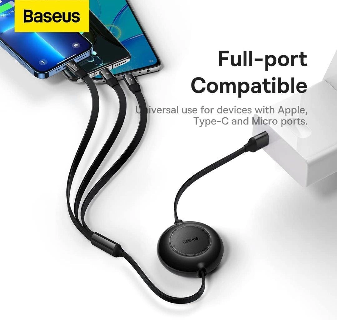 Charge Cable 3.5A Micro USB to USB-C 1m Braided