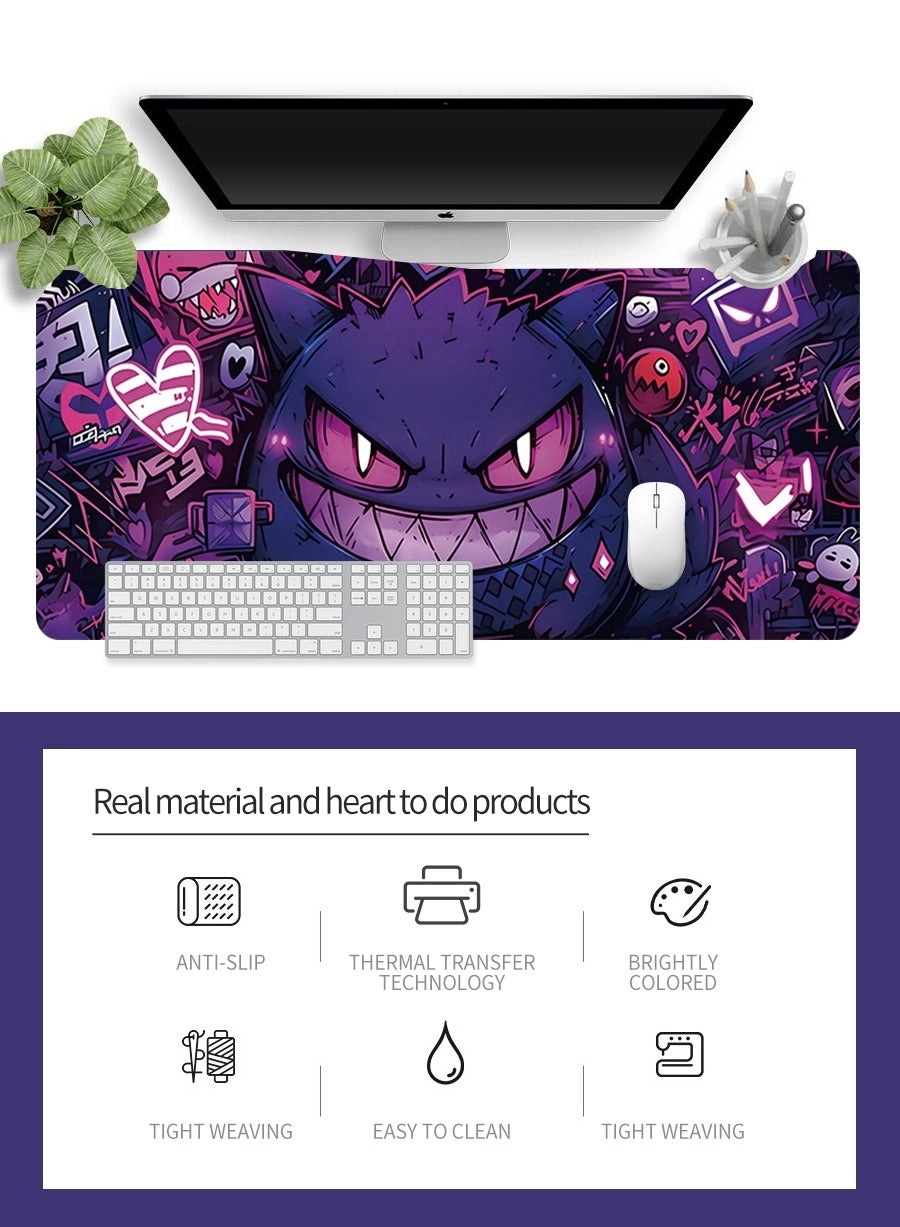 Anime Large Rubber Gaming Mouse Pad - 80x30 cm