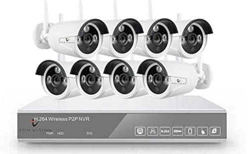 Wireless Security PTZ Camera System - 4pcs 10 Channel 5MP
