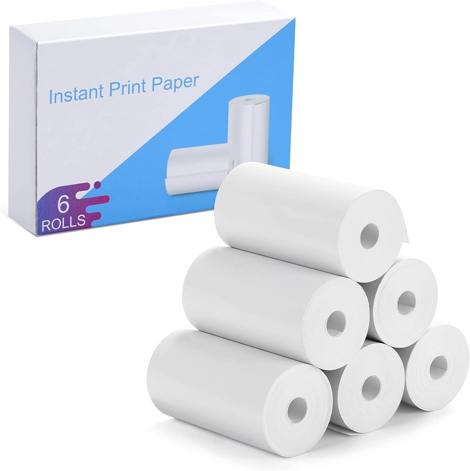Zero Ink Printing Paper - 6 Packs 56 mm x 29 mm