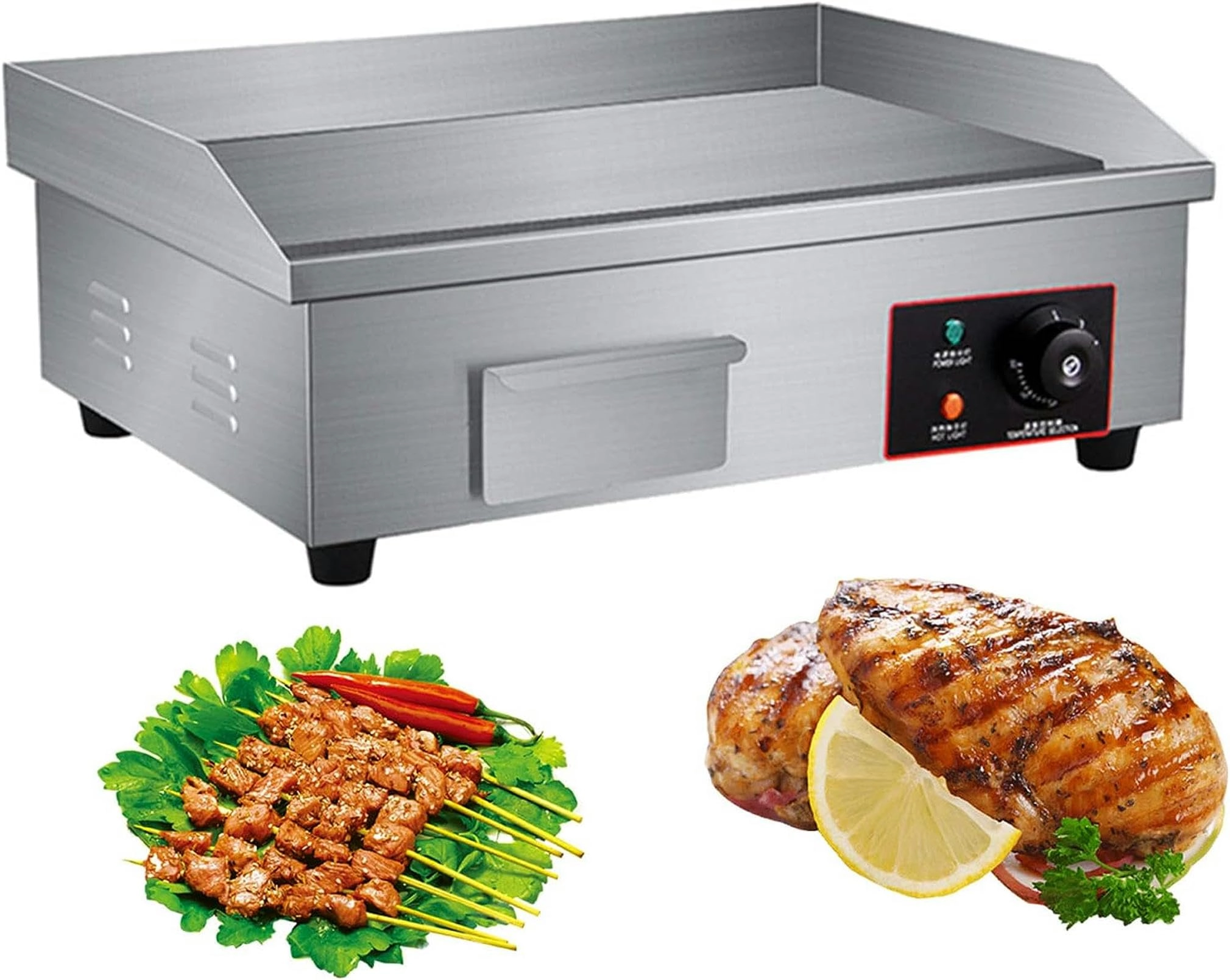 Electric Countertop Griddle - 636*365*9mm/25*14.37*0.35 cm