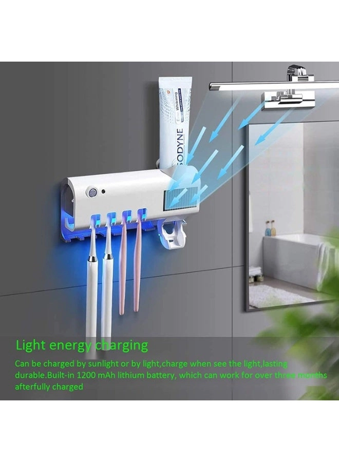 Toothbrush Holder with UV Sanitizer - Wall Mounted
