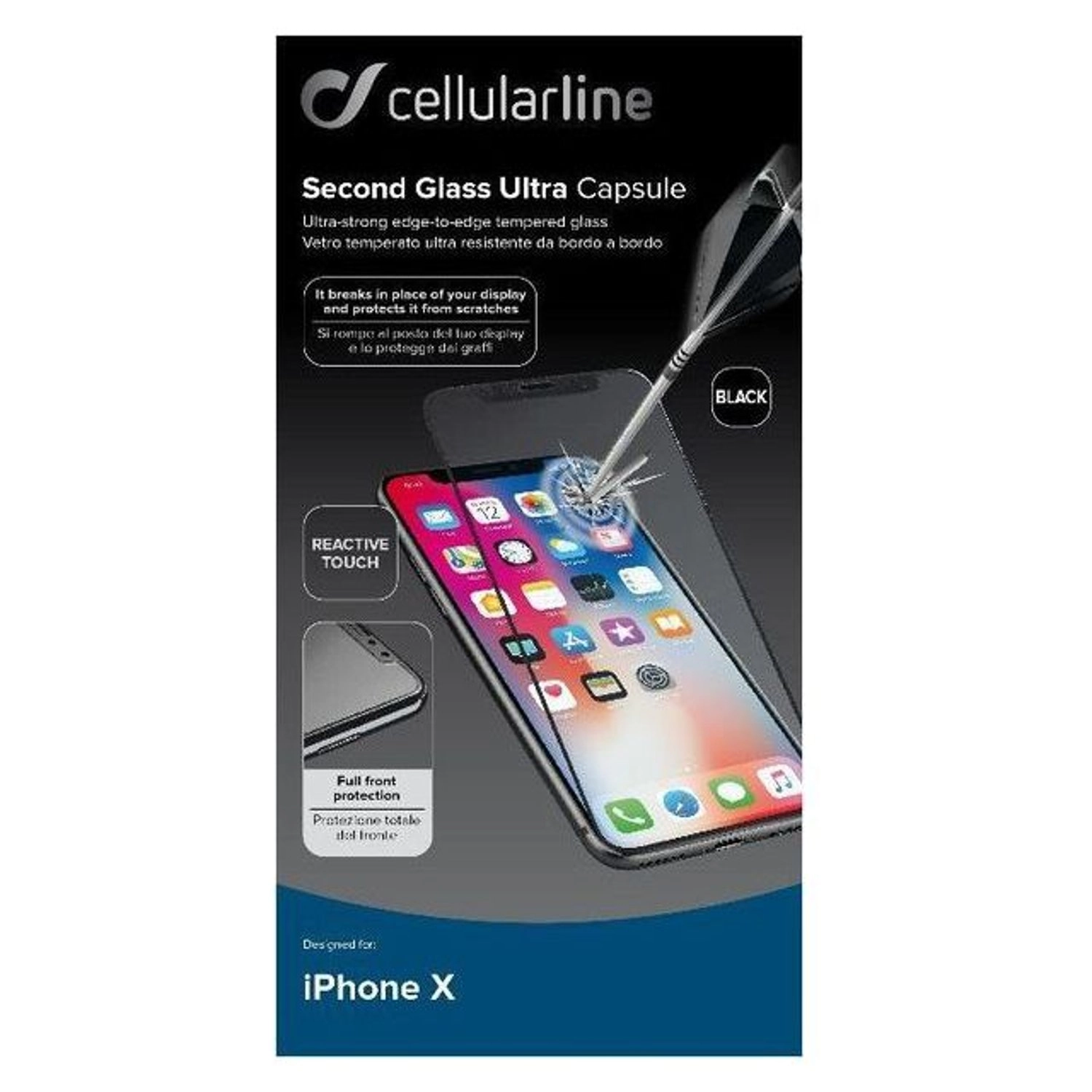 Clear Corning Glass Screen Protector for iPhone X