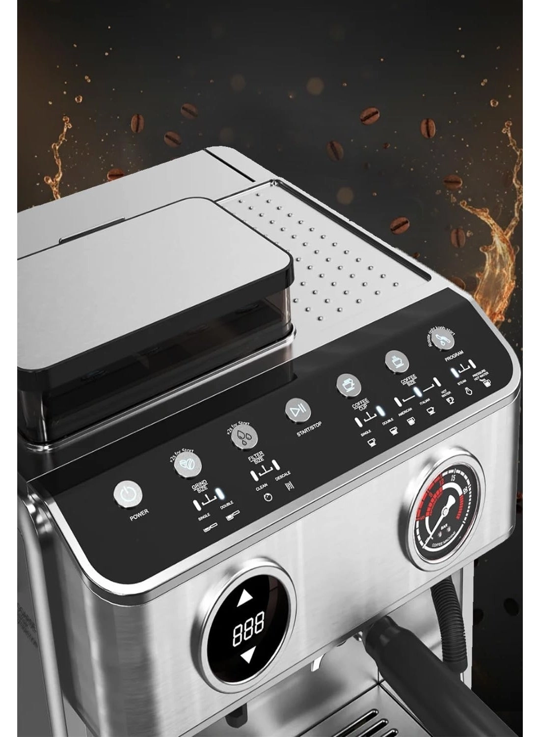 ME-CCM2061 - Touch Screen Dual Boiler Built-in Grinder