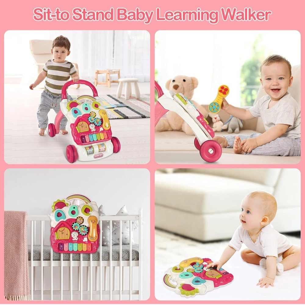 Baby Learning Walker - With Steering Wheel 6 months+