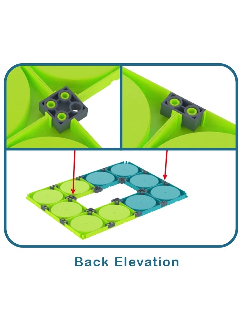 Rotating Track Playset - 2 Cars Self-Driven Multicolor