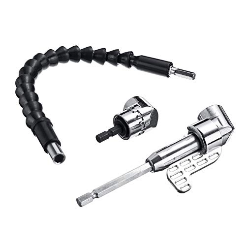 Right Angle Extension - 1/4" Hex Shank 30cm Flexible Shaft